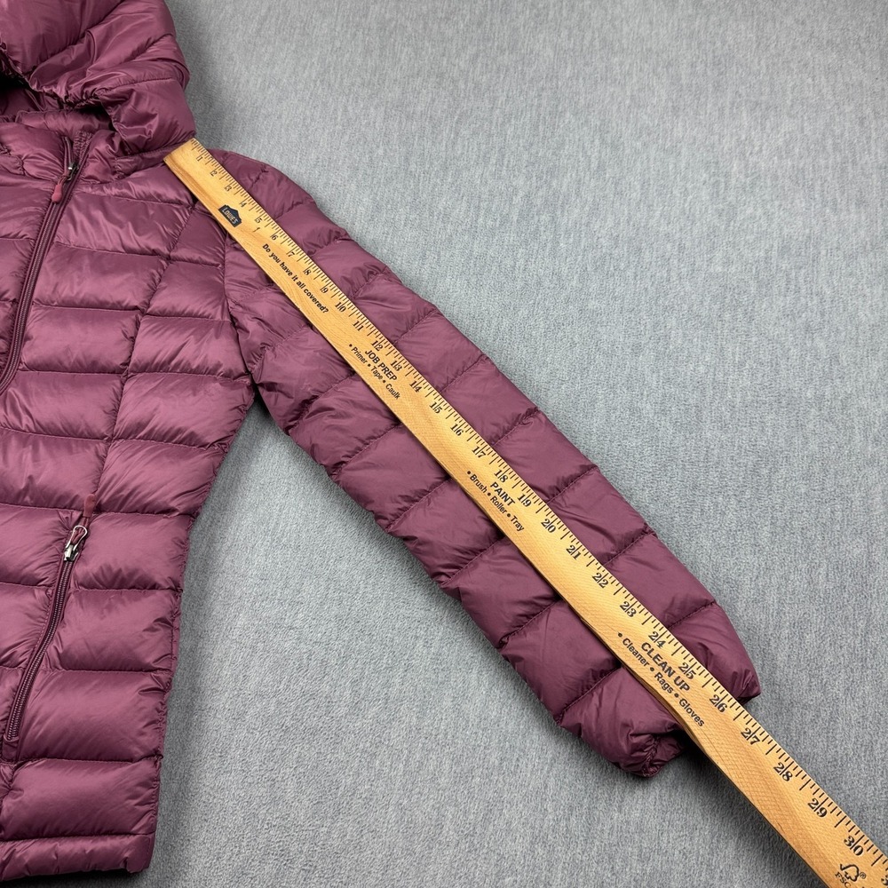 Charter Club Puffer Jacket Womens XS Pink Hooded Full Zip Packable Down Outdoor - Picture 9 of 11